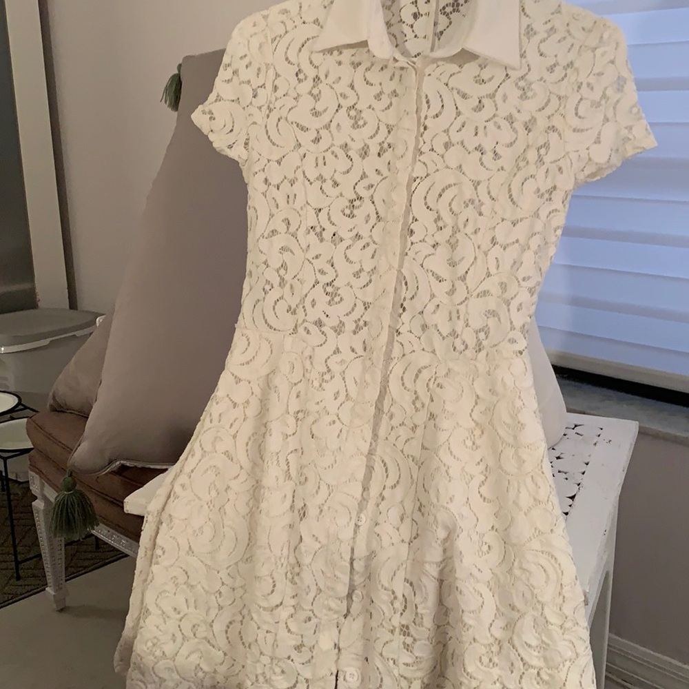 Dress white lace size small